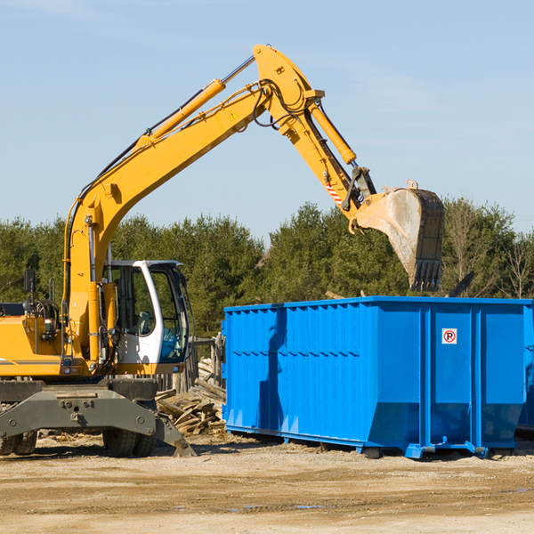 can i rent a residential dumpster for a construction project in Buckholts Texas